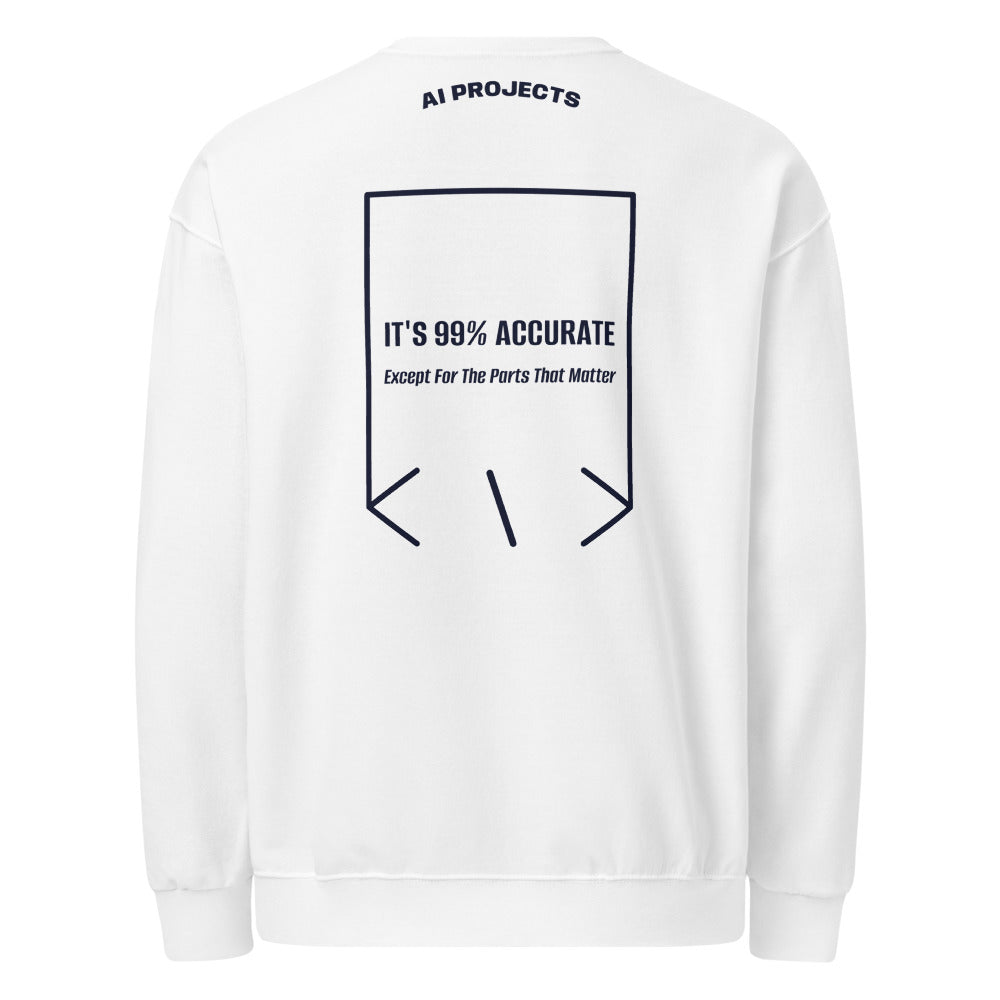 It's 99% Accurate — secondary back mockup