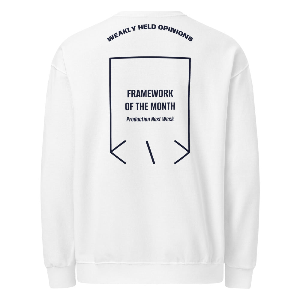 Framework Of The Month — White J. Navy back mockup