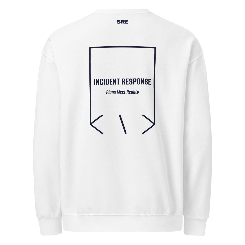 Incident Response — White J. Navy back mockup