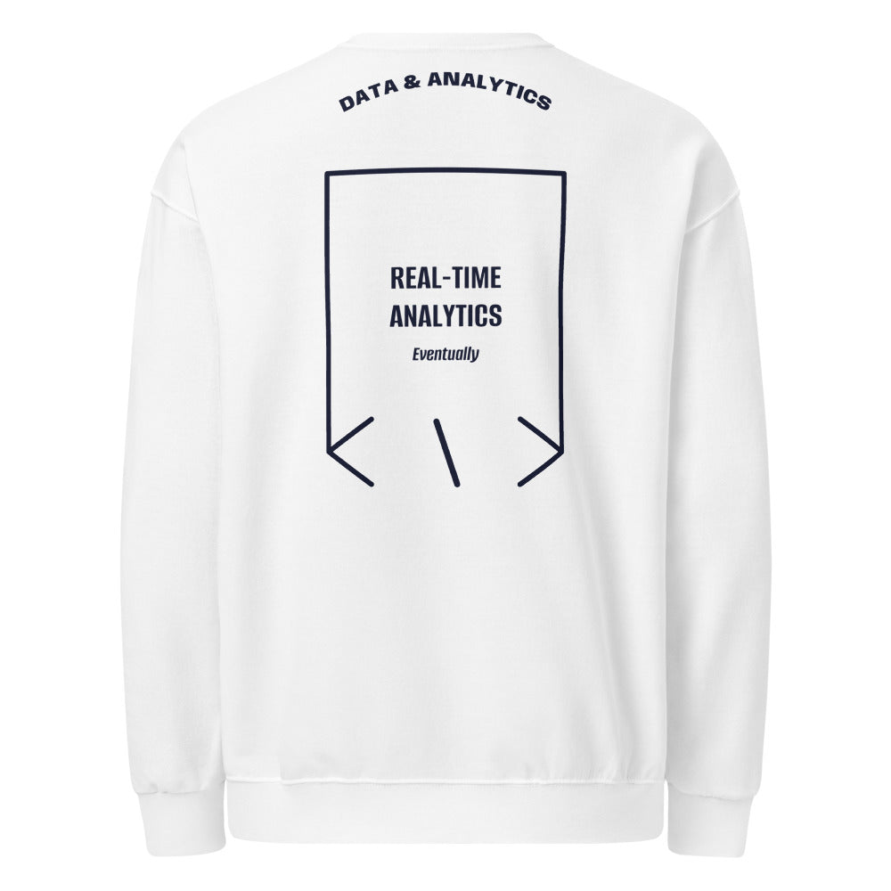 Real-Time Analytics — White J. Navy back mockup