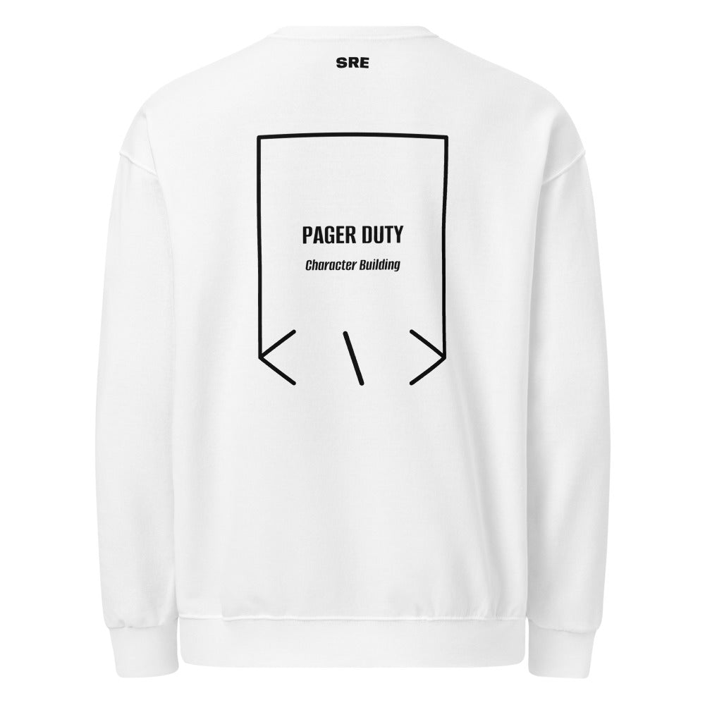 Pager Duty — White Black back mockup