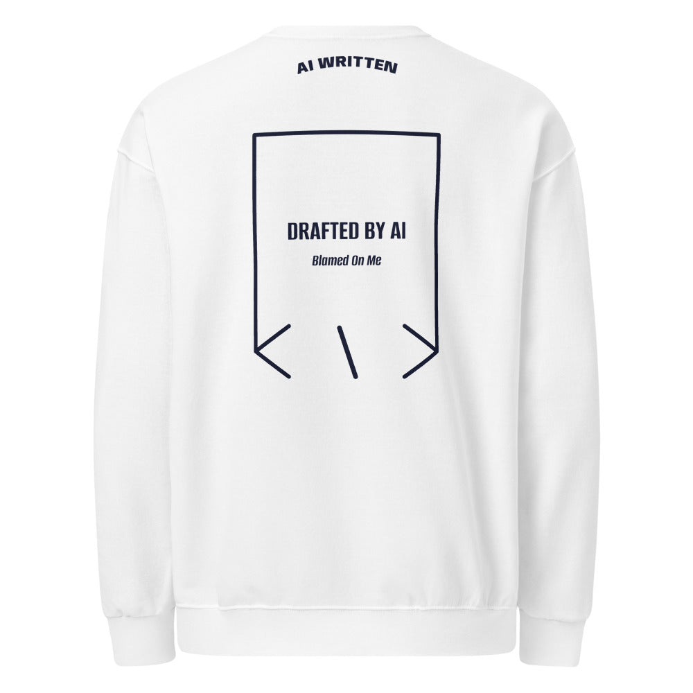 Drafted By AI — secondary back mockup