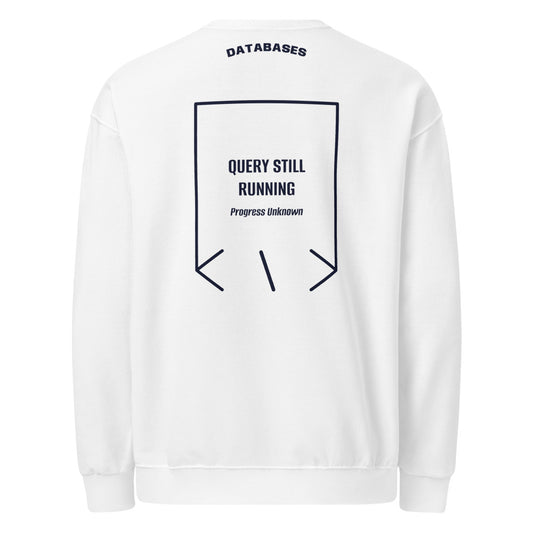 Query Still Running — secondary back mockup