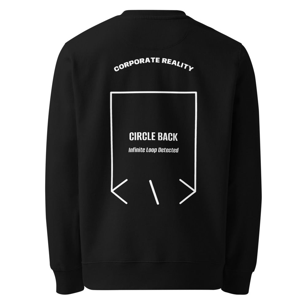 Circle Back — Black White back mockup
