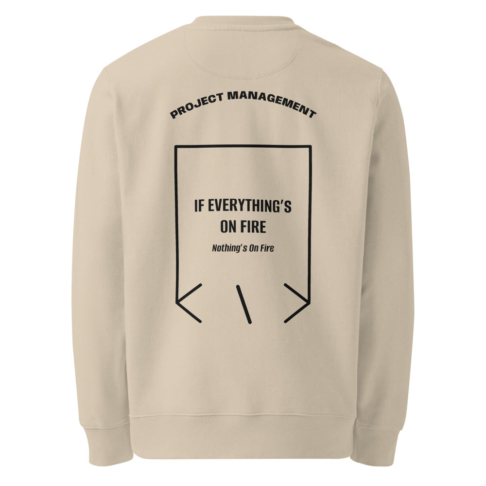 If Everything’s On Fire — Desert Dust Black back mockup