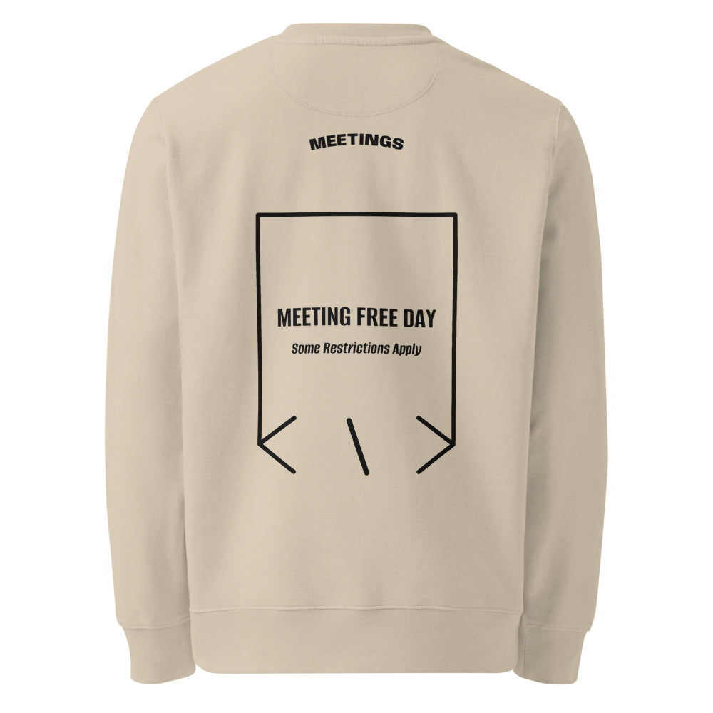 Meeting Free Day — Desert Dust Black back mockup