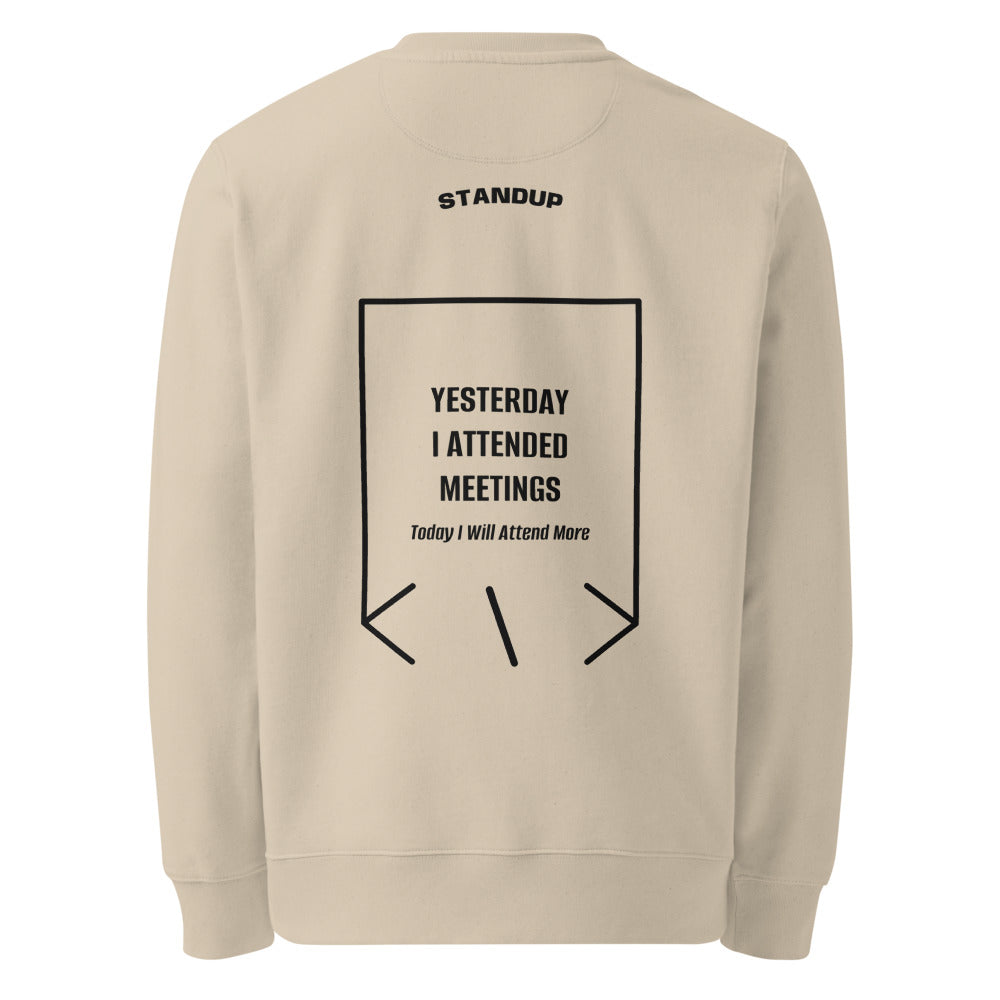 Yesterday I Attended Meetings — secondary back mockup