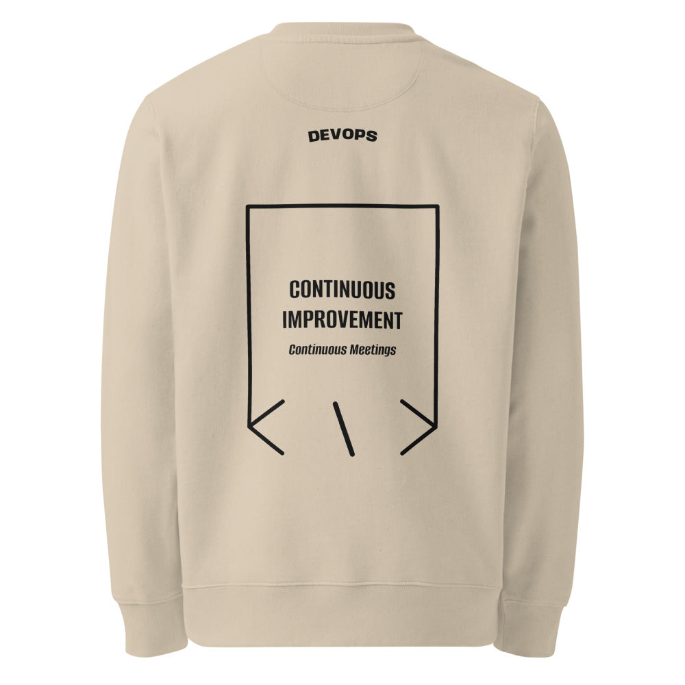 Continuous Improvement — Desert Dust Black back mockup