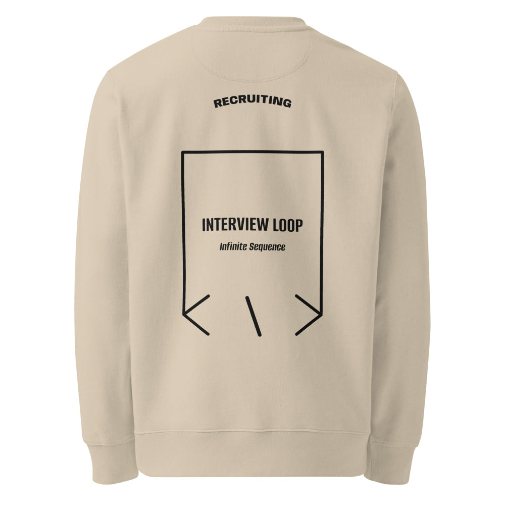 Interview Loop — Desert Dust Black back mockup