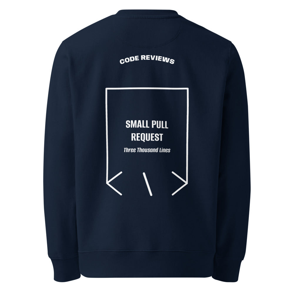 Small Pull Request — French Navy White back mockup