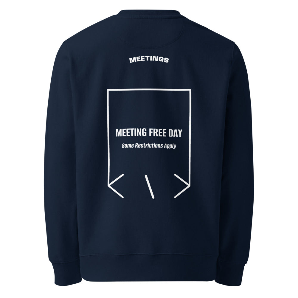 Meeting Free Day — French Navy White back mockup