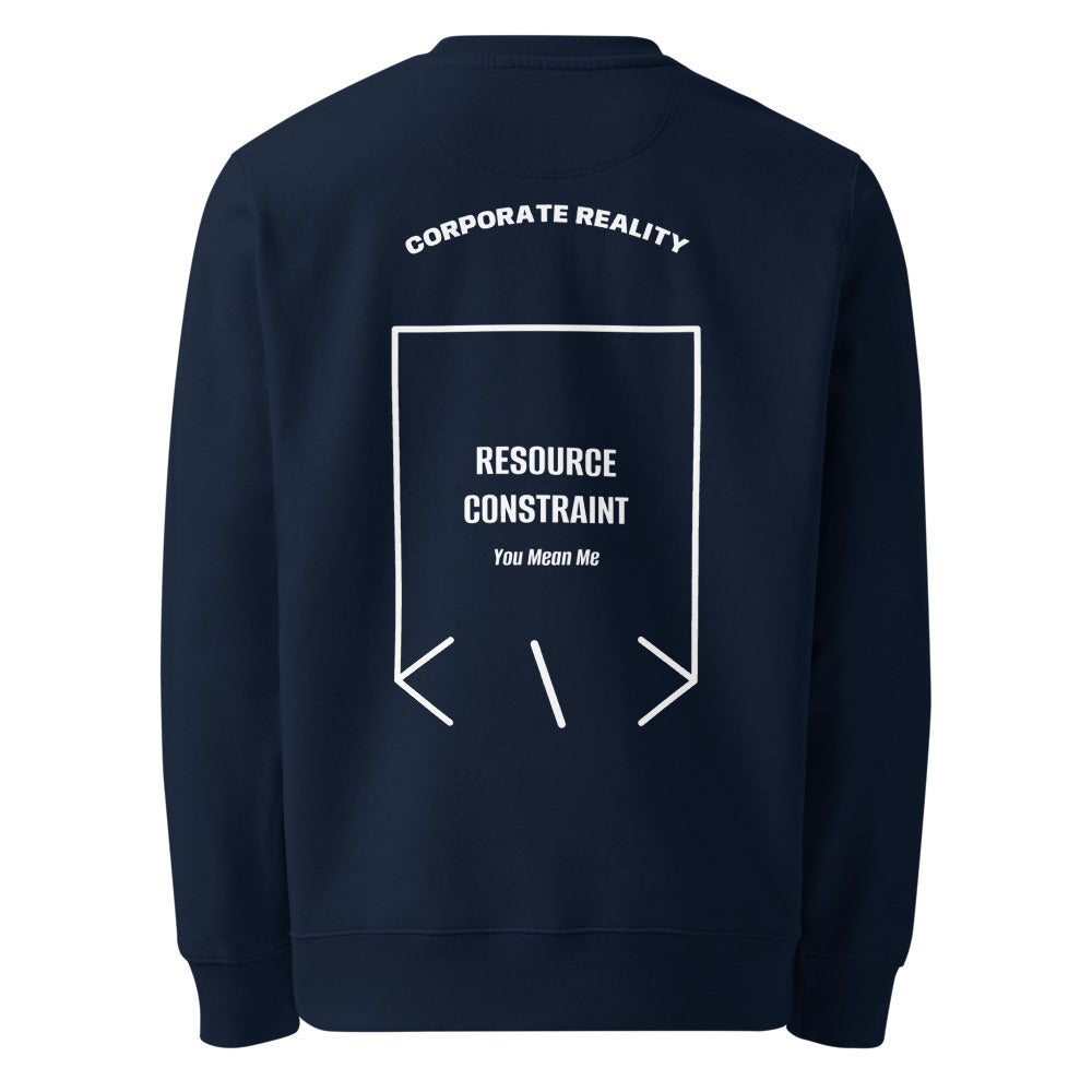 Resource Constraint — French Navy White back mockup