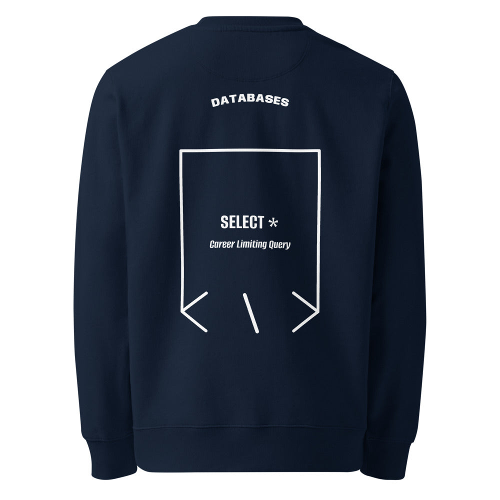 SELECT * — French Navy White back mockup