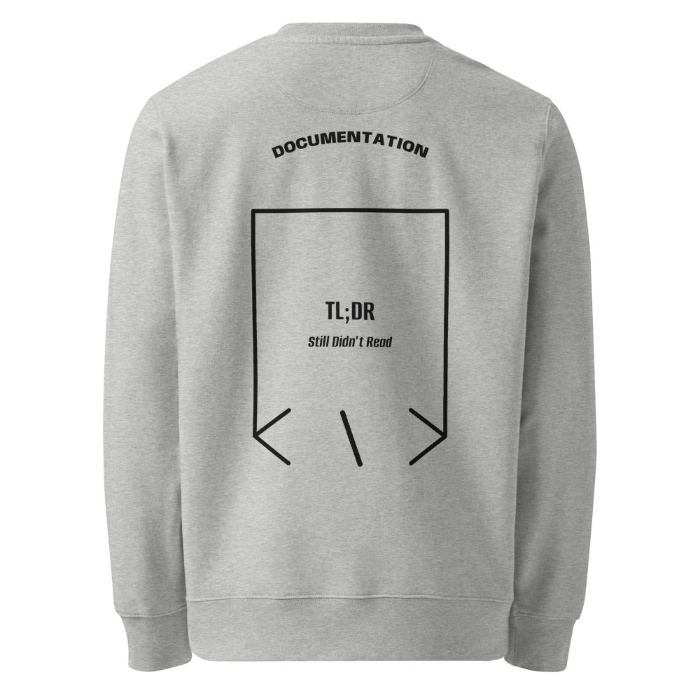 TL;DR — Heather Grey Black back mockup