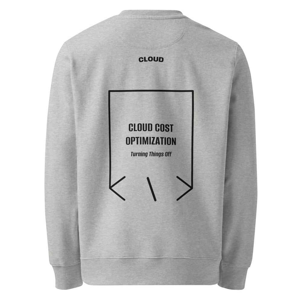 Cloud Cost Optimization — Heather Grey Black back mockup