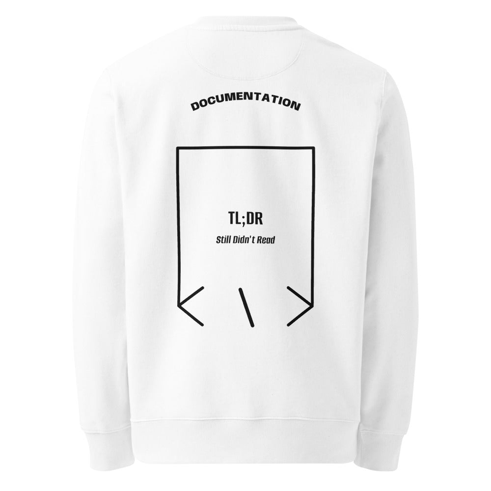 TL;DR — White Black back mockup