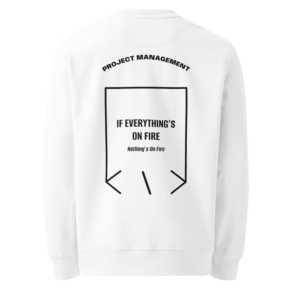 If Everything’s On Fire — White Black back mockup