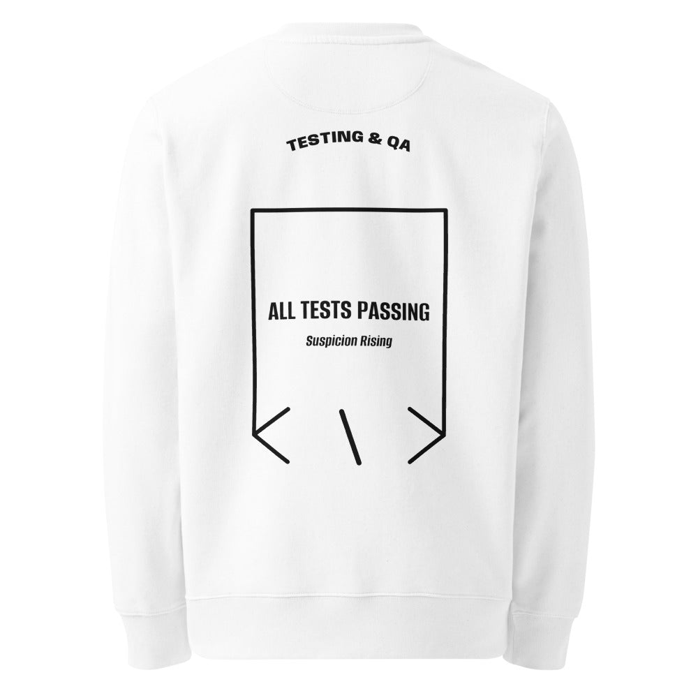 All Tests Passing — secondary back mockup