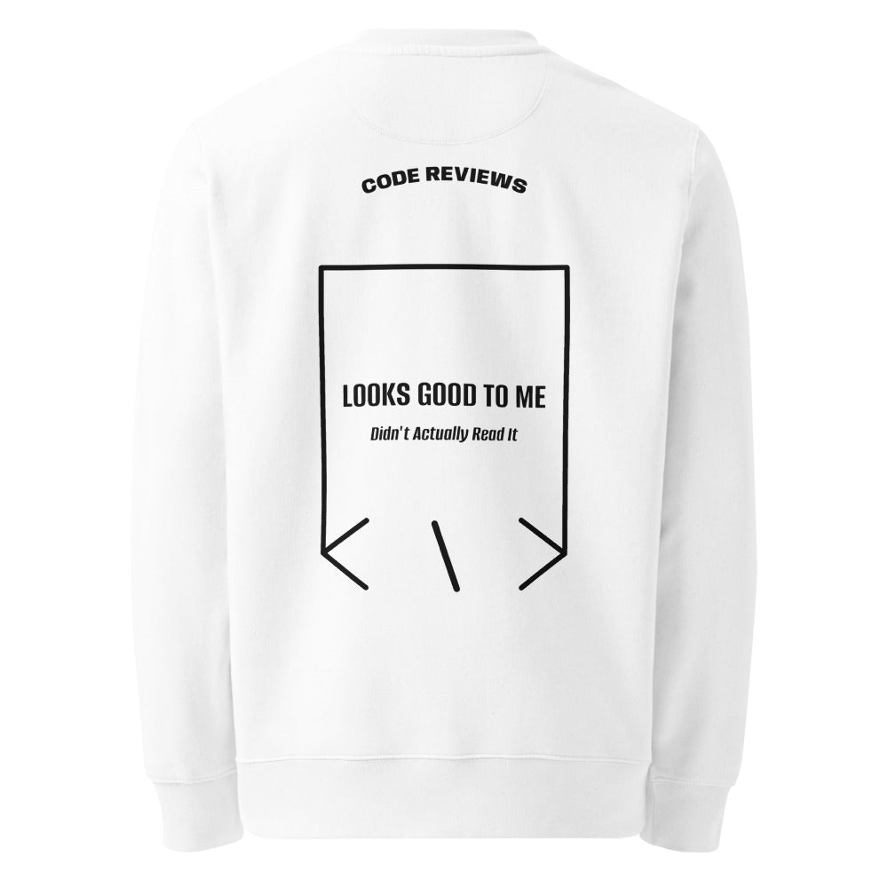 Looks Good To Me — White Black back mockup