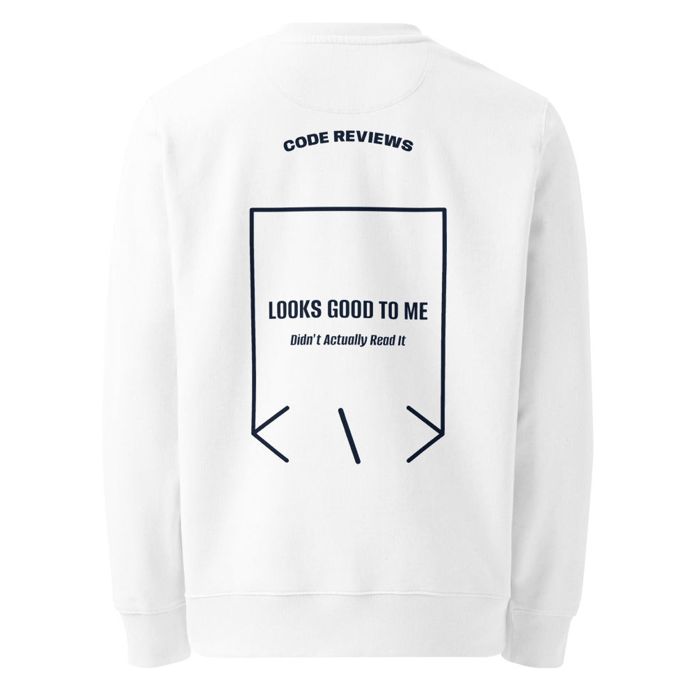 Looks Good To Me — White French Navy back mockup