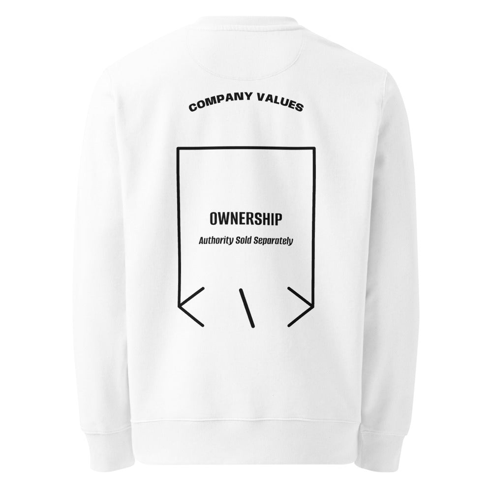 Ownership — White Black back mockup