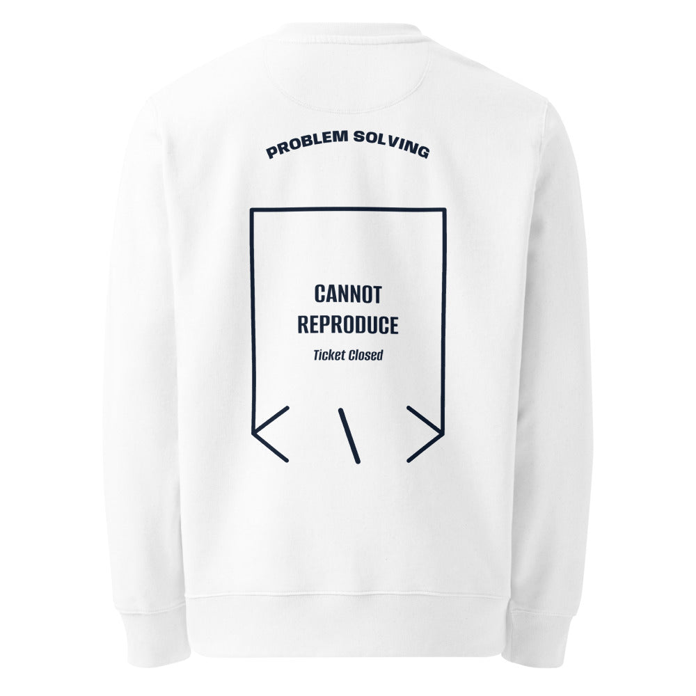 Cannot Reproduce — White French Navy back mockup
