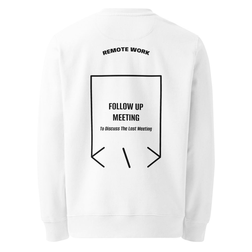 Follow Up Meeting — White Black back mockup