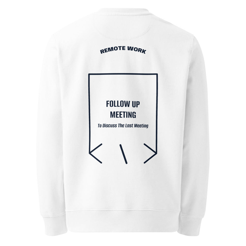 Follow Up Meeting — White French Navy back mockup