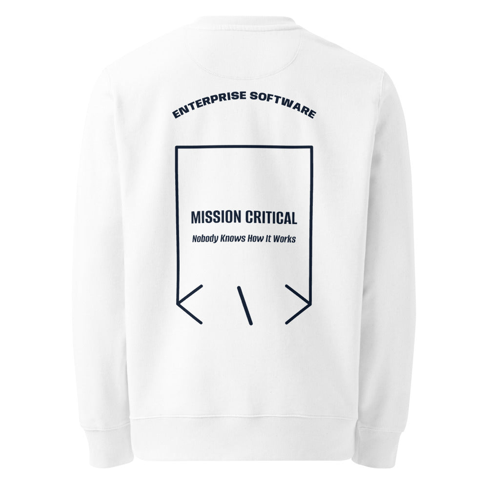 Mission Critical — secondary back mockup