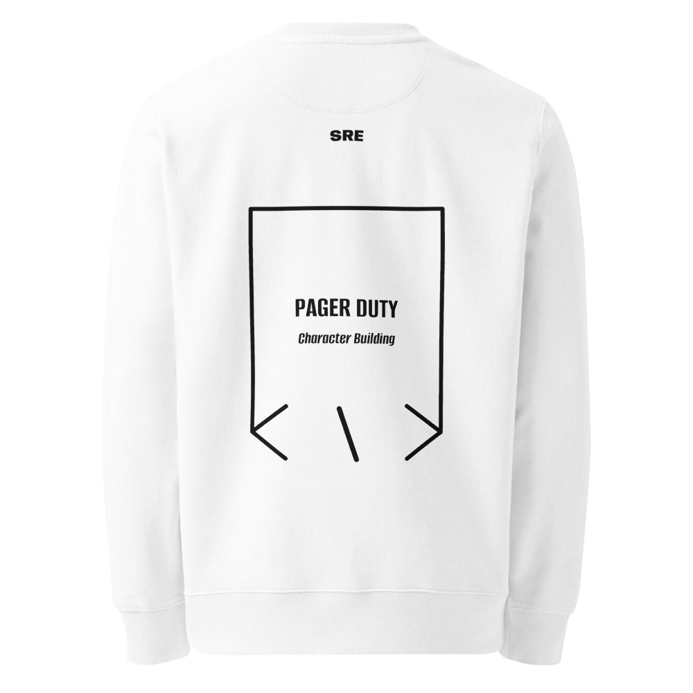 Pager Duty — White Black back mockup