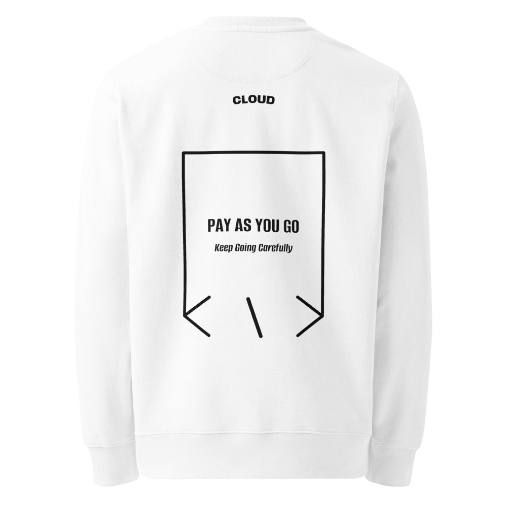 Pay As You Go — White Black back mockup