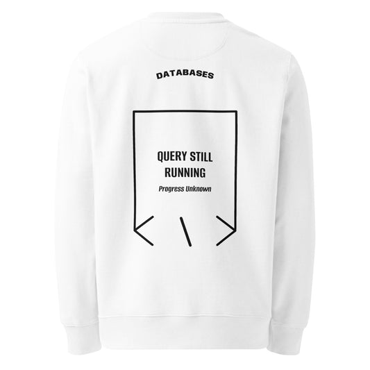 Query Still Running — secondary back mockup
