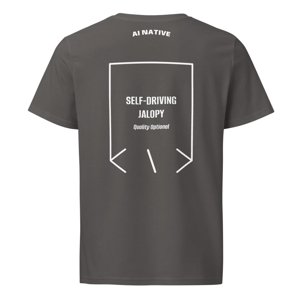 Self-Driving Jalopy — Anthracite White back mockup