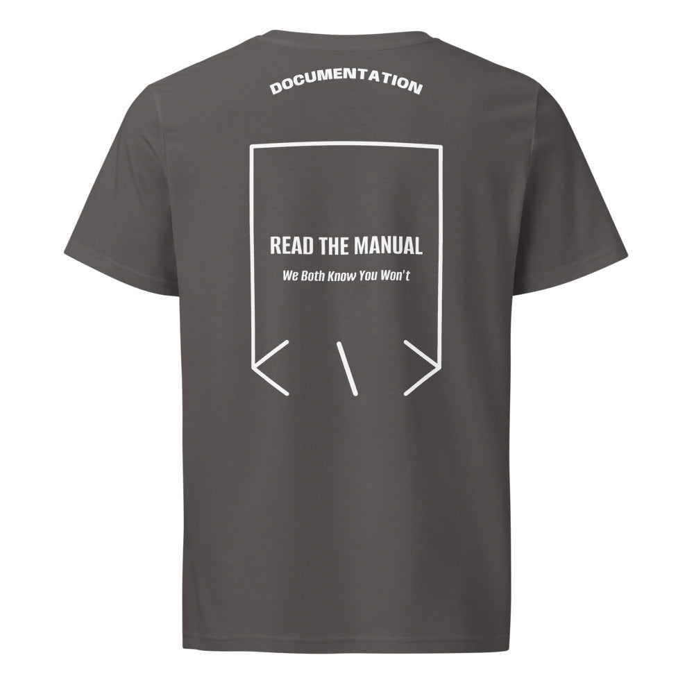 Read The Manual — Anthracite White back mockup