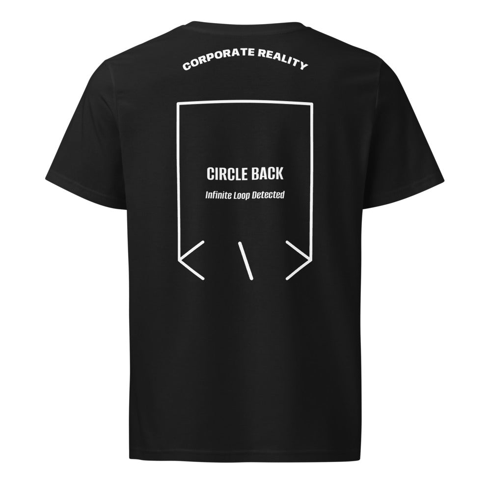 Circle Back — Black White back mockup