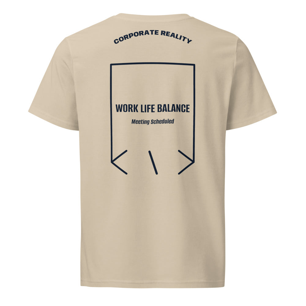 Work Life Balance — Desert Dust French Navy back mockup