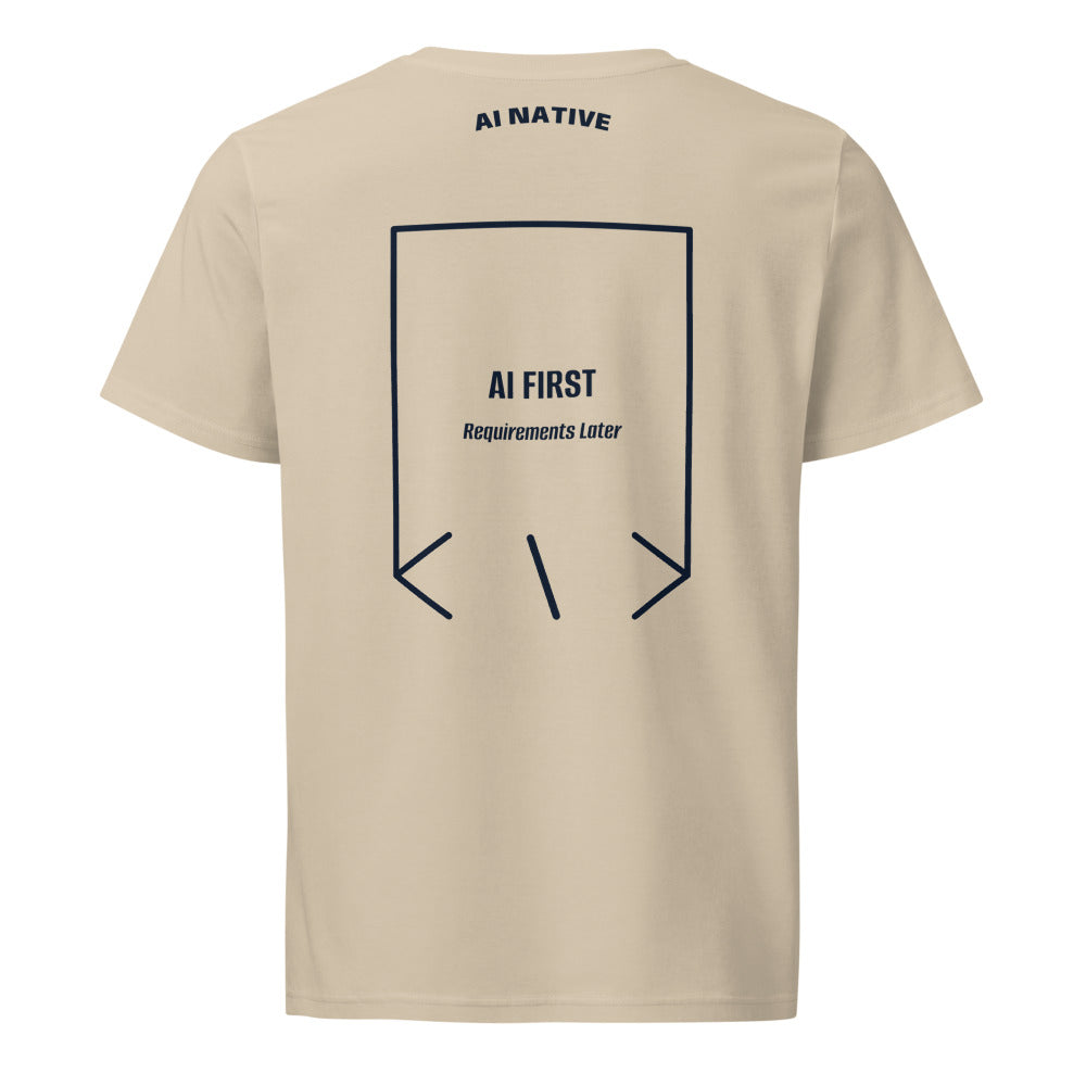 AI First — Desert Dust French Navy back mockup