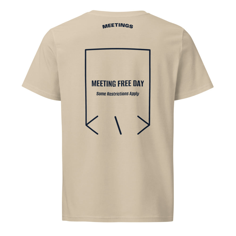 Meeting Free Day — Desert Dust French Navy back mockup