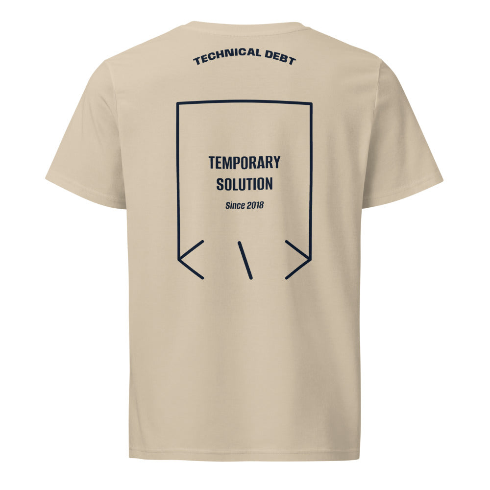 Temporary Solution — Desert Dust French Navy back mockup