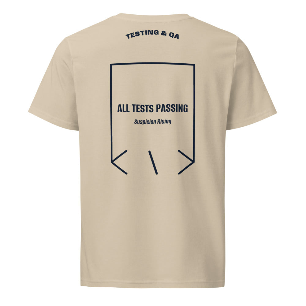All Tests Passing — secondary back mockup