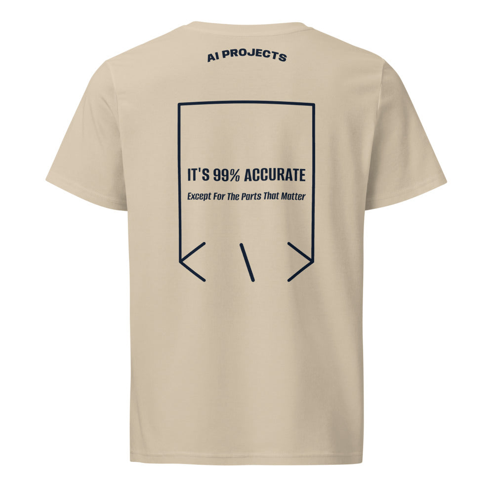 It's 99% Accurate — Desert Dust French Navy back mockup