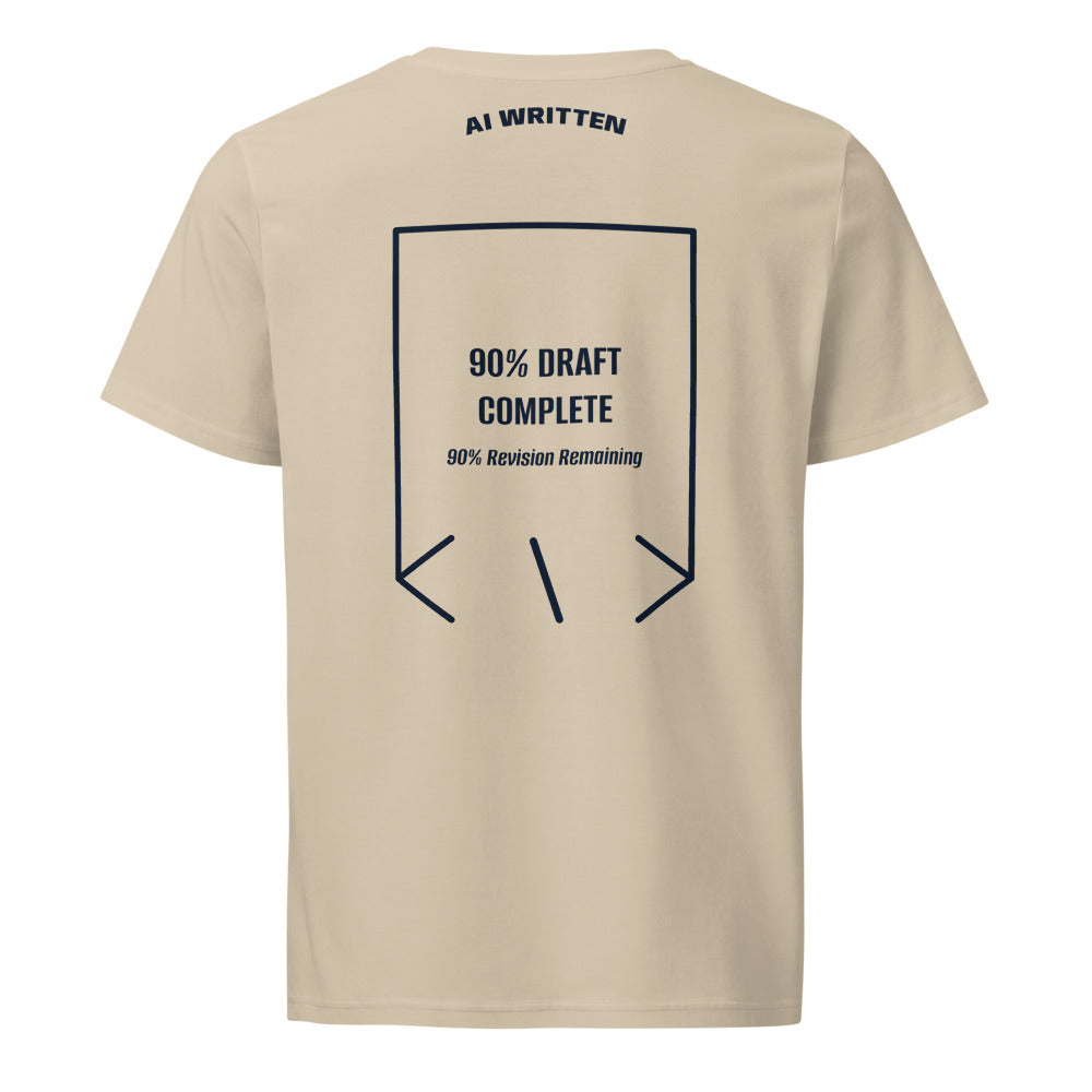 90% Draft Complete — Desert Dust French Navy back mockup