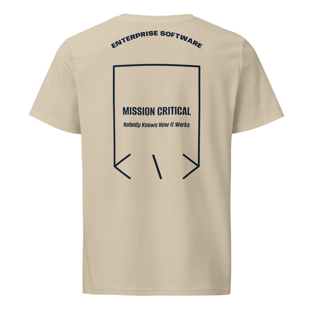 Mission Critical — Desert Dust French Navy back mockup