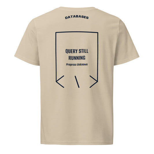Query Still Running — secondary back mockup