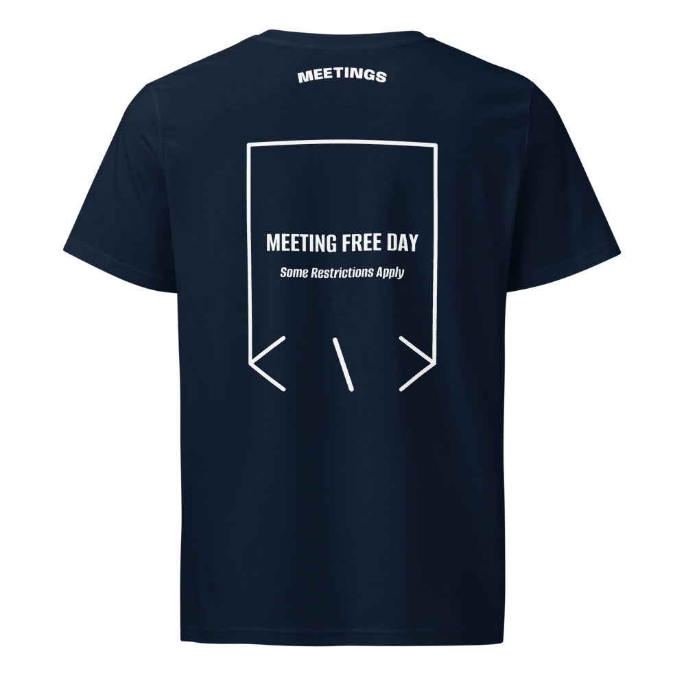 Meeting Free Day — French Navy White back mockup