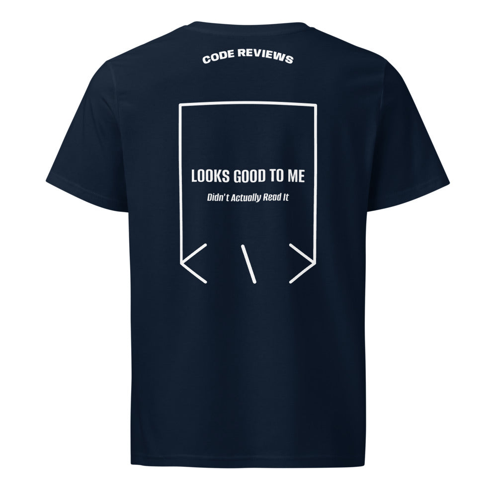Looks Good To Me — French Navy White back mockup