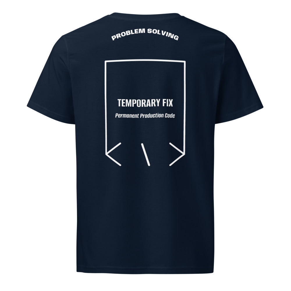 Temporary Fix — French Navy White back mockup