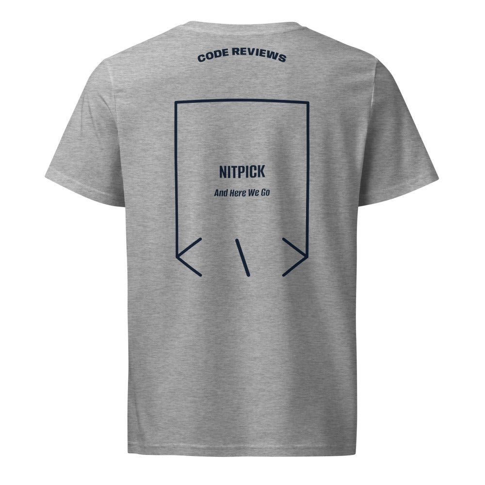 Nitpick — Heather Grey French Navy back mockup