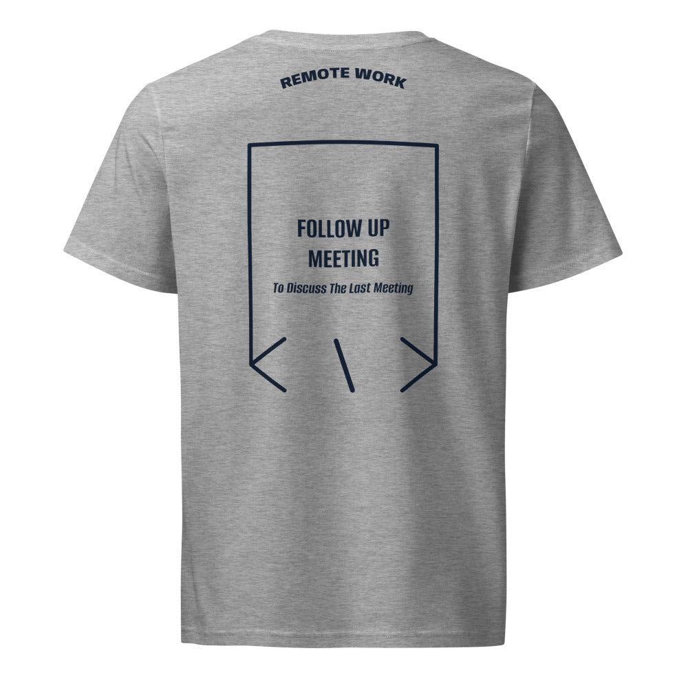 Follow Up Meeting — Heather Grey French Navy back mockup