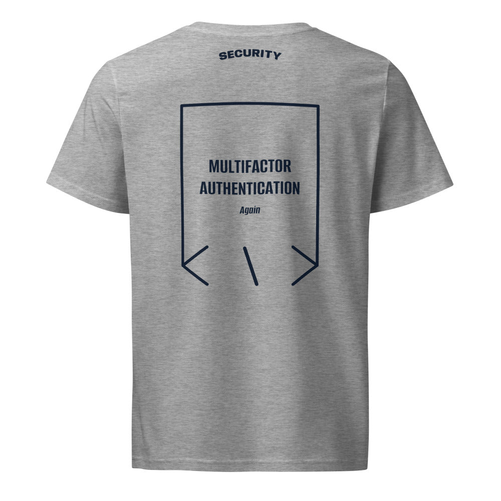 Multifactor Authentication — Heather Grey French Navy back mockup